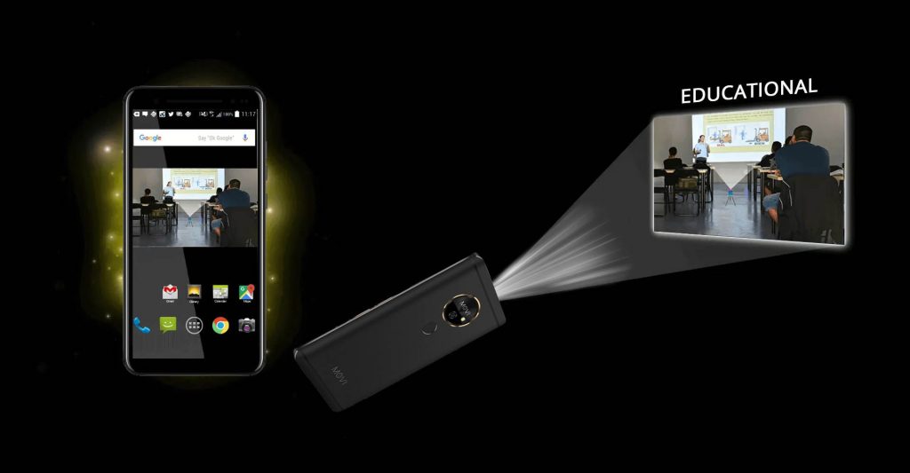 Le Moviphone - Un téléphone Android de milieu de gamme avec projecteur  laser intégré